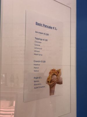 pancake menu (sundays)  at Vegan Pip's in Leeuwarden