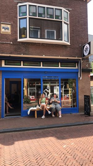 outside  at Vegan Pip's in Leeuwarden
