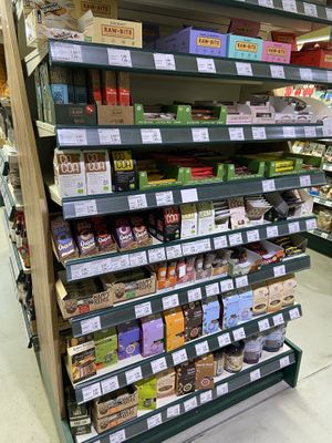 Mostly vegan bars and Chocolates   at LPG Biomarkt - Hauptstr in Berlin