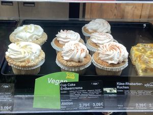 Vegan cupcakes  at LPG Biomarkt - Hauptstr in Berlin