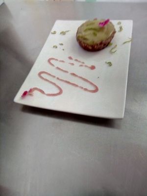 Tort with 2 lemons and anis flavor at Chez Vivi in Guillestre