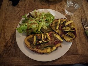 Tartine végétale at Cafe 1802 in Rennes