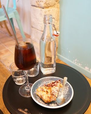 Namandier (vegan) + Cold Brew at Cafe 1802 in Rennes