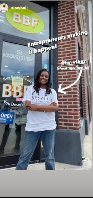 Myriam Simpierre-Owner of Buy Better Foods created a food market and learning center to simplify healthy eating.  at Buy Better Foods in Brooklyn
