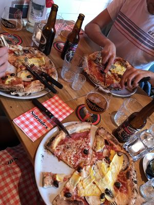 The best vegan pizza in town  at Satriale's in Utrecht