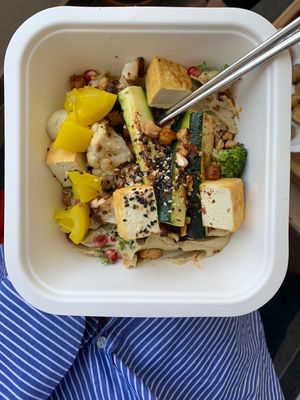 hummus bowl (as takeaway)  at Brixton House in Bratislava