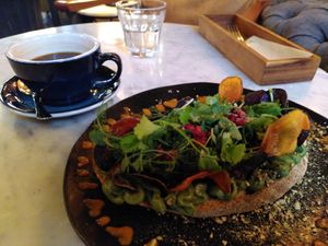 Avo toast at Brixton House in Bratislava