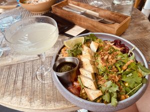 Vegan burrito bowl  at Brixton House in Bratislava