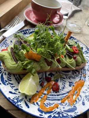 Avo toast   at Brixton House in Bratislava