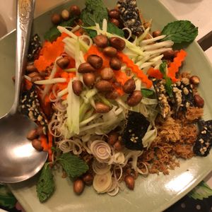 Crispy “Fish” Salad  at Dok Bua Vegetarian - Lotus Vegetarian in Phuket