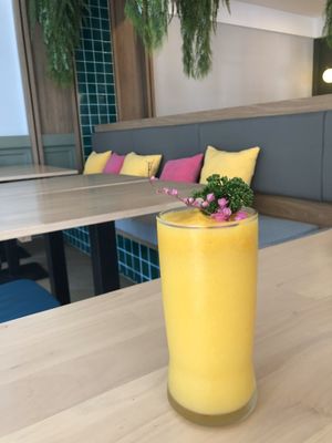 Mango smoothie at Dok Bua Vegetarian - Lotus Vegetarian in Phuket