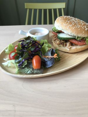 Burger at Dok Bua Vegetarian - Lotus Vegetarian in Phuket