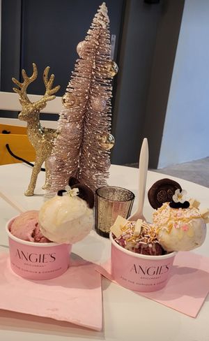 The most beautiful vegan ice cream at Angie's Epicurean in Miami