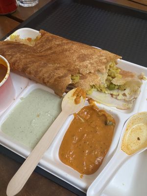 Masala dosa  at Dosa Kitchen in Christchurch