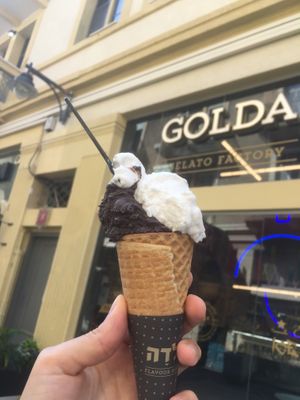 Oreo mousse and coconut  at Golda in Haifa