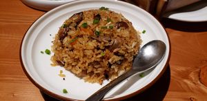 Mushroom fried rice at V Sherry 云雪丽 - Yún Xuě Lì in Lijiang