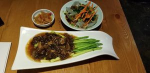 Asparagus with morels (ask to remove meat!) at V Sherry 云雪丽 - Yún Xuě Lì in Lijiang