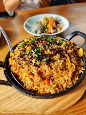 Tasty rice with egg, vegetables and truffle at V Sherry 云雪丽 - Yún Xuě Lì in Lijiang