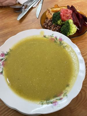 Pumpkin soup   at Vida y Salud in Santa Cruz