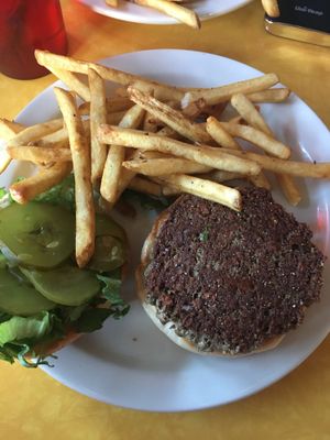 Impossible burger - tastes like a Big Mac!!! at 821 Cafe in Richmond