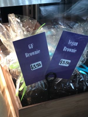 Vegan brownie at Sandy's Bake Shoppe in Gibsons
