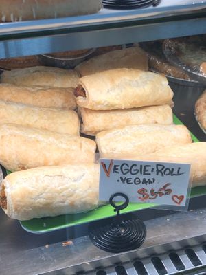 Savoury vegan roll at Sandy's Bake Shoppe in Gibsons