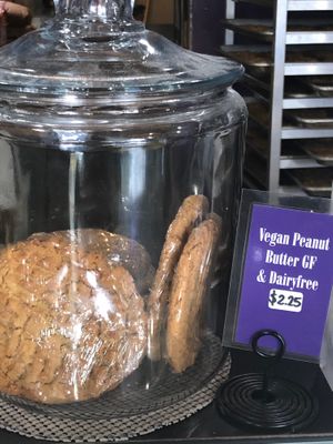 Vegan PB cookie at Sandy's Bake Shoppe in Gibsons