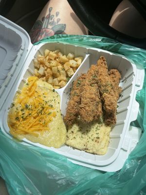 Fried Chicken Brunch.  at Vegans on The Run in Shreveport