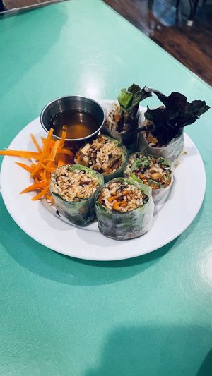 Tofu hand rolls at Grasshopper Restaurant in Boston