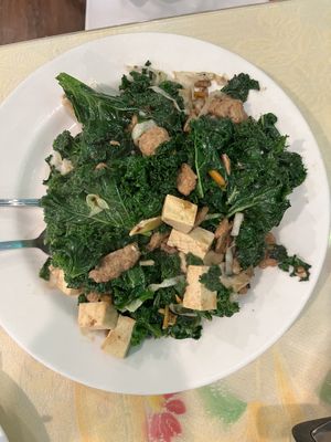 The kale and mushroom delight  at Grasshopper Restaurant in Boston