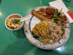 Buffet offerings at Grasshopper Restaurant in Boston