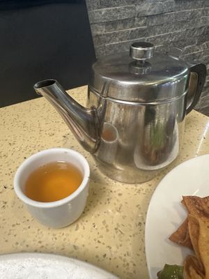 Complimentary tea!!!   at Grasshopper Restaurant in Boston