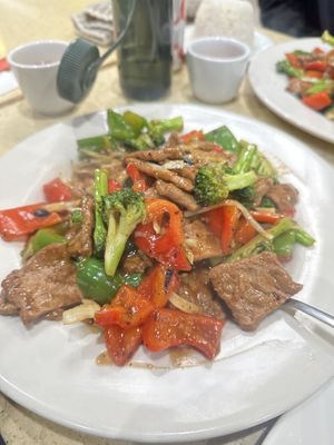 Black bean seitan (beef)  at Grasshopper Restaurant in Boston