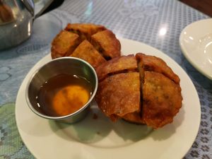 Yellow bean cake - yummy one of my favorite s at Grasshopper Restaurant in Boston