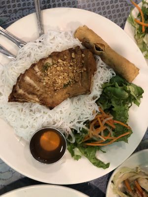 Vermicelli chicken at Grasshopper Restaurant in Boston
