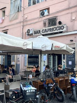 Outside   at Bar Capriccio in Procida