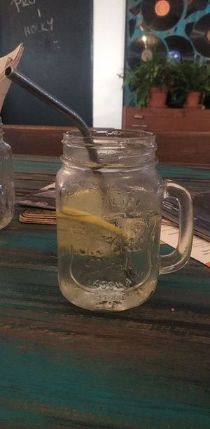 Elderberry lemonade (Bezinková limonáda) at VeggieDick in Mikulov
