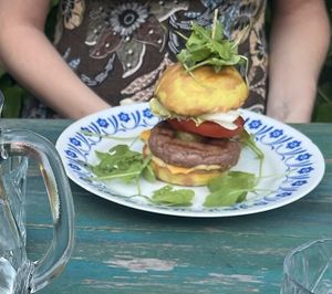 Beyond meat burger  at VeggieDick in Mikulov