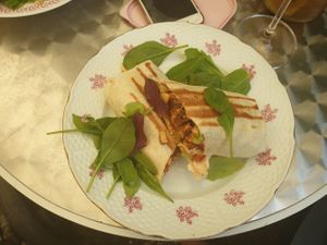 Tempeh and tofu wrap at VeggieDick in Mikulov