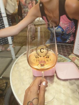 Orange wine at VeggieDick in Mikulov