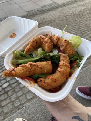 Vegan scampi  at Erbse in Luebeck