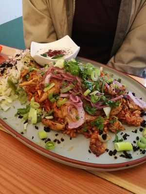 Gyros-Teller at Erbse in Luebeck