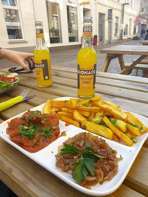 Currywurst at Erbse in Luebeck