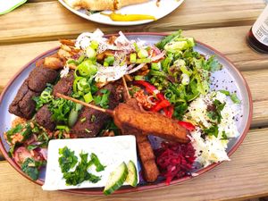 Grillteller (22€) at Erbse in Luebeck