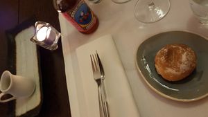 Small bun + oil (no butter since vegan) at Le Courage in Maastricht