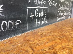 Free farm love with every order :) at Leyenhof Bistro in Bonn