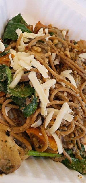 Mushroom pesto pasta at The Hummingbird - Little Bird in Mandurah