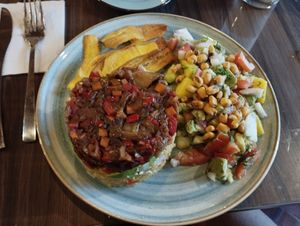 Caribe plato fuerte 🤤🤤🤤 at Mundo Vegano in Bogota