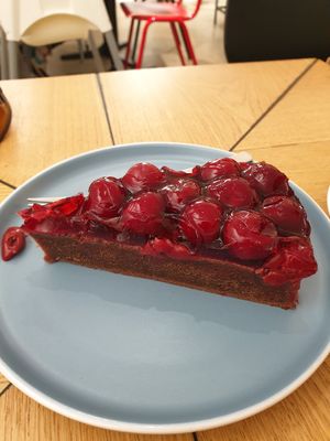 Do NOT order this cherry brownie at Kala Cafe in Berlin