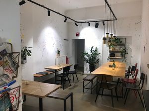 Extra space in the back at Kala Cafe in Berlin